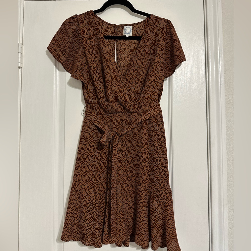 Blue Rain Terracotta Midi Dress